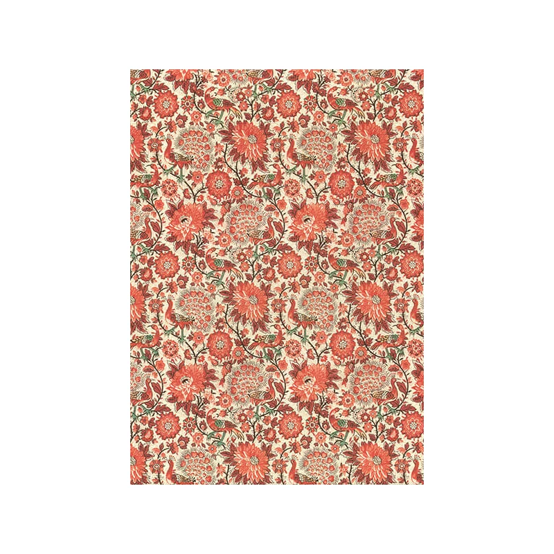 Tassotti decoupage papír - páva, piros