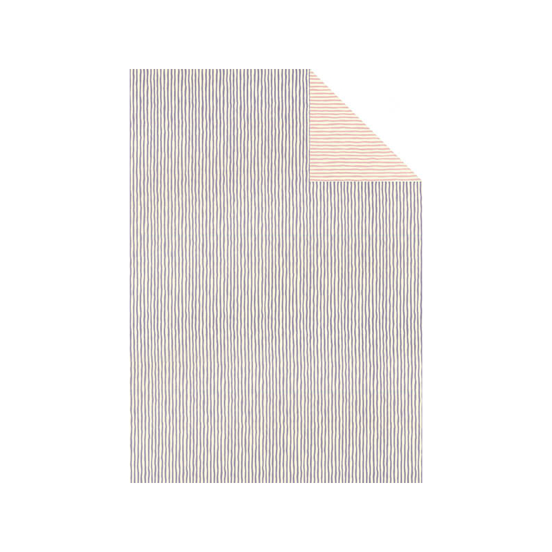 Tassotti decoupage papír - kétoldalas csíkos, lila-rózsaszín