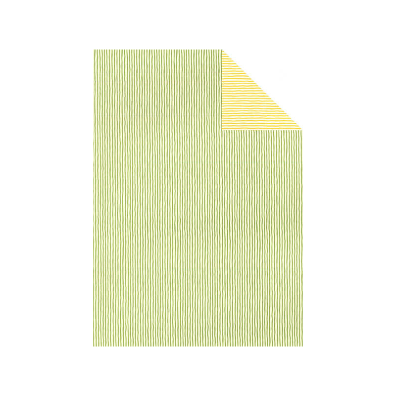 Tassotti decoupage papír - kétoldalas csíkos, zöld-sárga