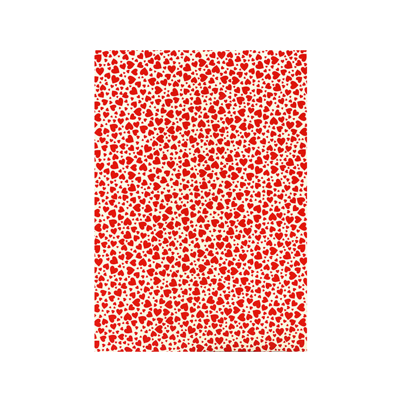 Tassotti decoupage papír - piros szívek