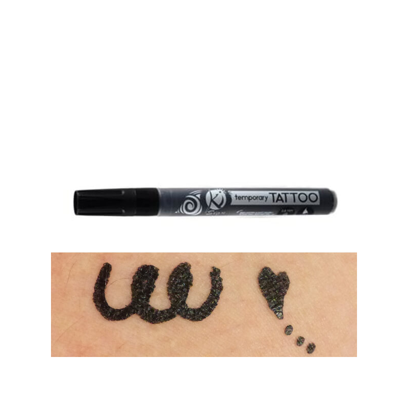 Tetováló filc, ideiglenes Tattoo, 0,8-3 mm - fekete