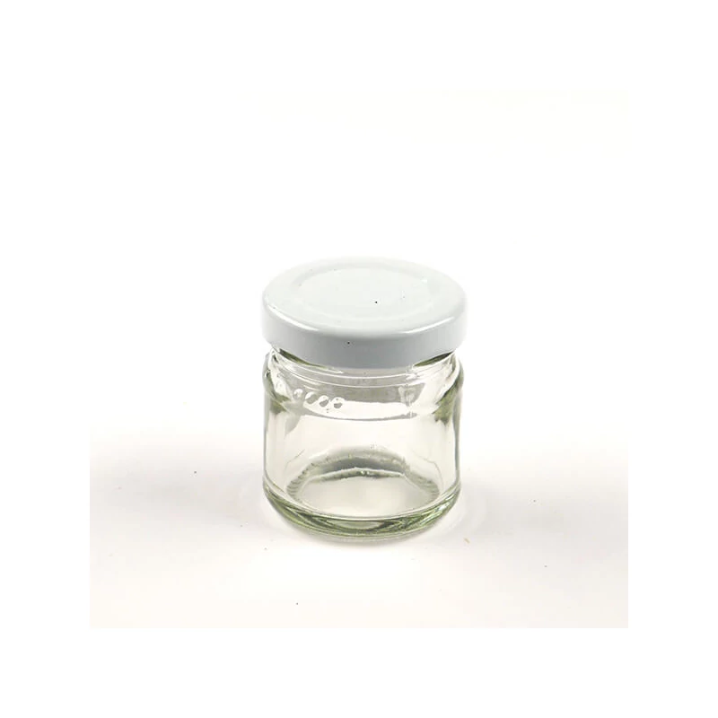 Üveg tégely kupakkal - 40 ml