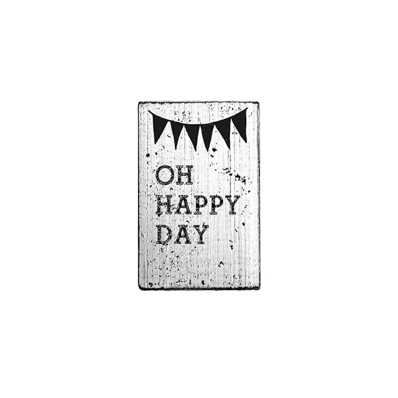 Pecsételő, Woodies, Vintage, 4x6 cm - Oh happy day