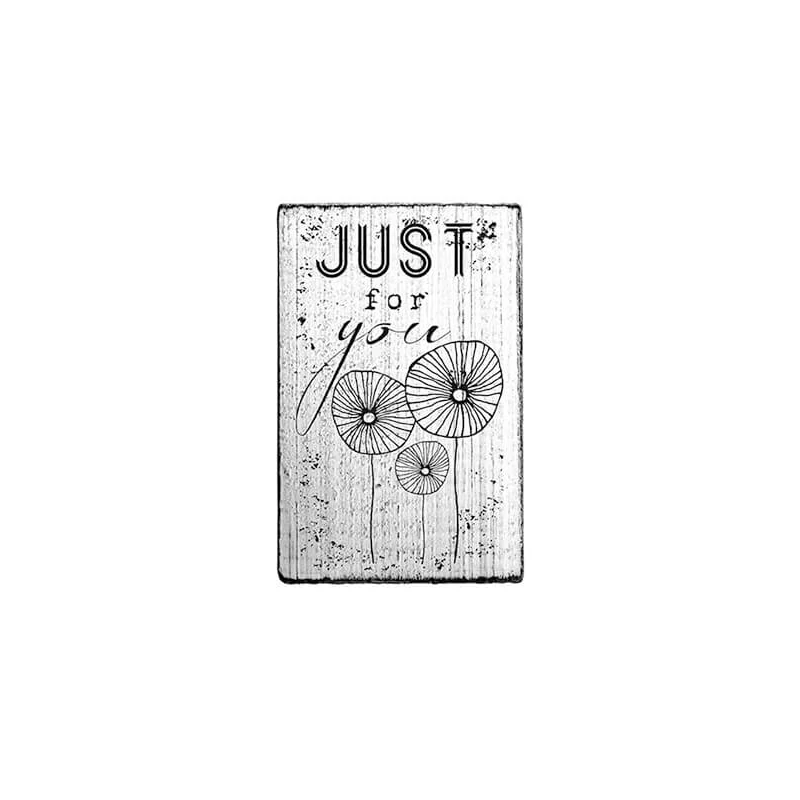 Pecsételő, Woodies, Vintage, 4x6 cm - Just for you