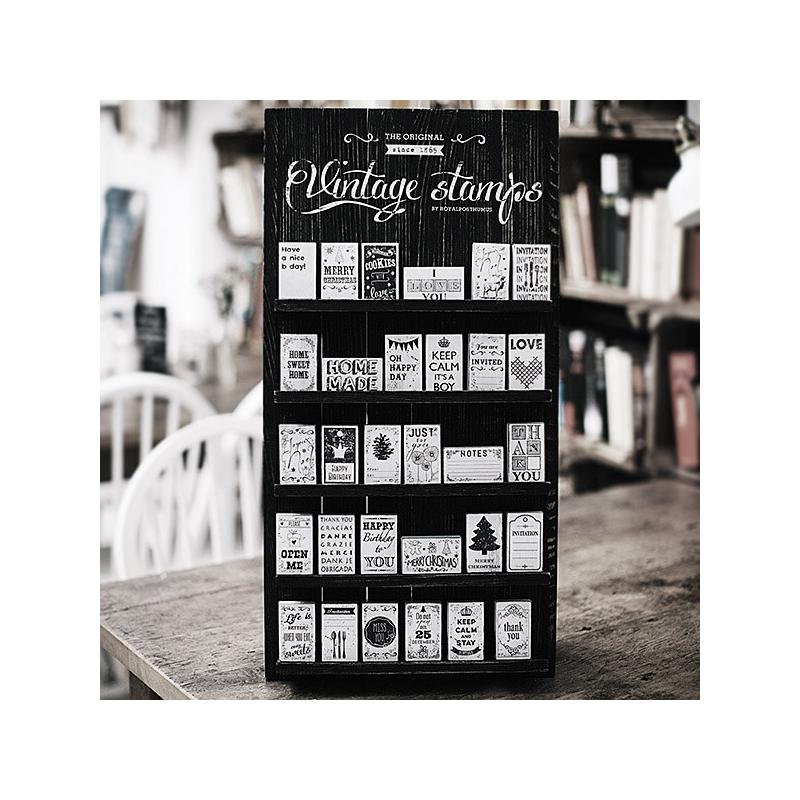 Pecsételő, Woodies, Vintage, 4x6 cm - Invitation frame