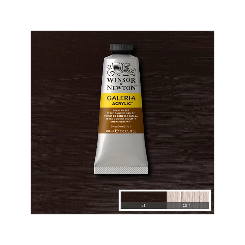 Winsor&Newton Galeria akrilfesték, 60 ml - 076, burnt umber