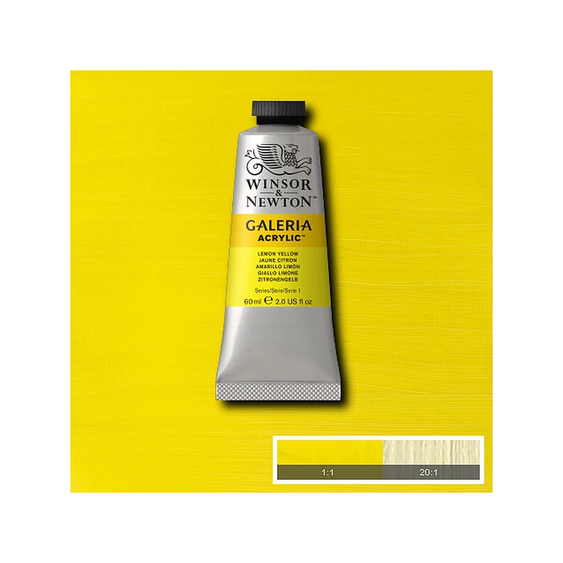 Winsor&Newton Galeria akrilfesték, 60 ml - 346, lemon yellow