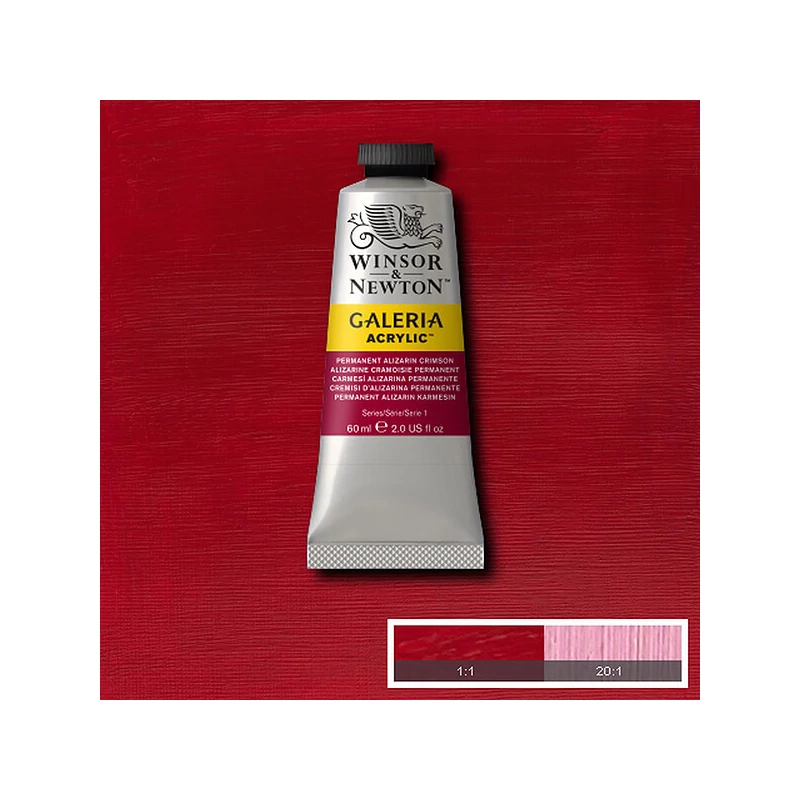 Winsor&Newton Galeria akrilfesték, 60 ml - 466, permanent alizarin crimson