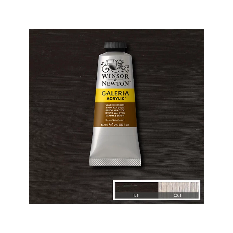 Winsor&Newton Galeria akrilfesték, 60 ml - 676, Van Dyck brown