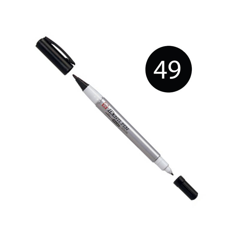 Sakura IDenti Pen kétvégű alkoholos filctoll - black