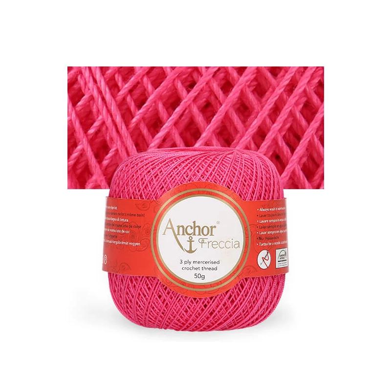 Horgolócérna, Freccia 12, 50g, 08313 pink