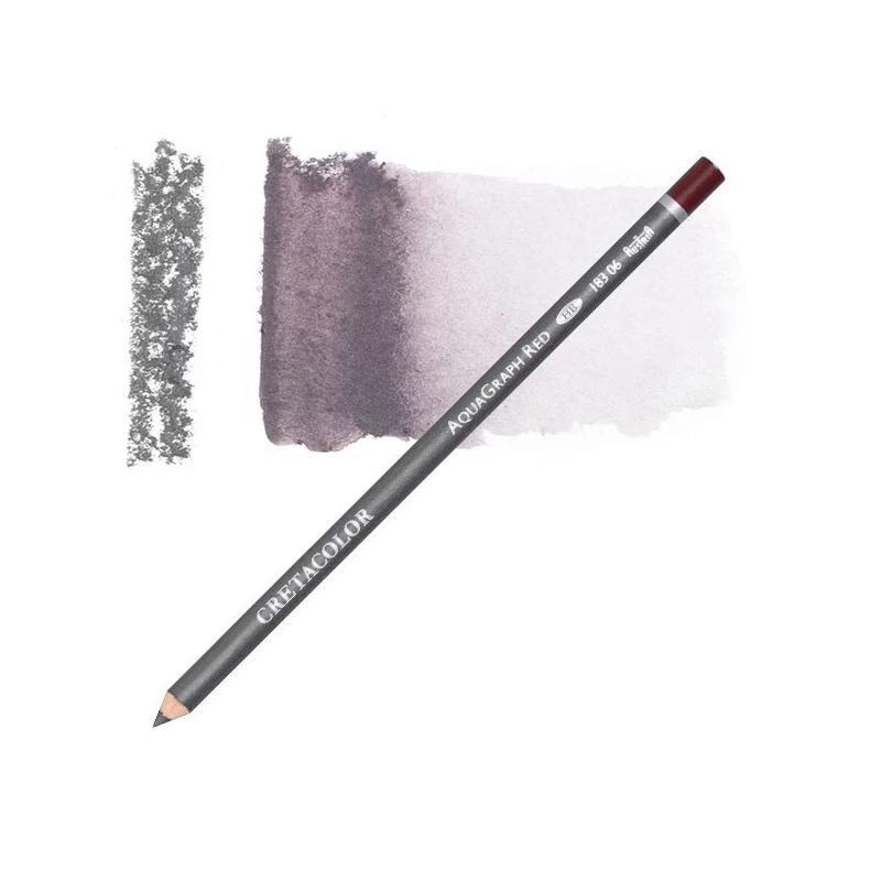 Cretacolor AquaGraph vízzel elmosható grafitceruza - vörös