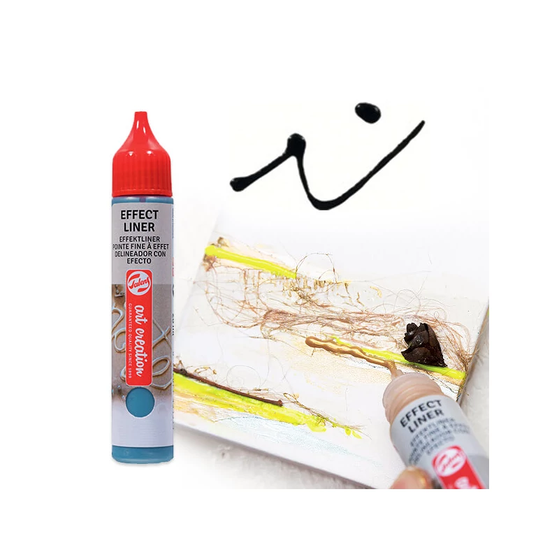 Art Creation Effect Liner, univerzális 3D festéktoll, 28 ml - 7001 Elegant black