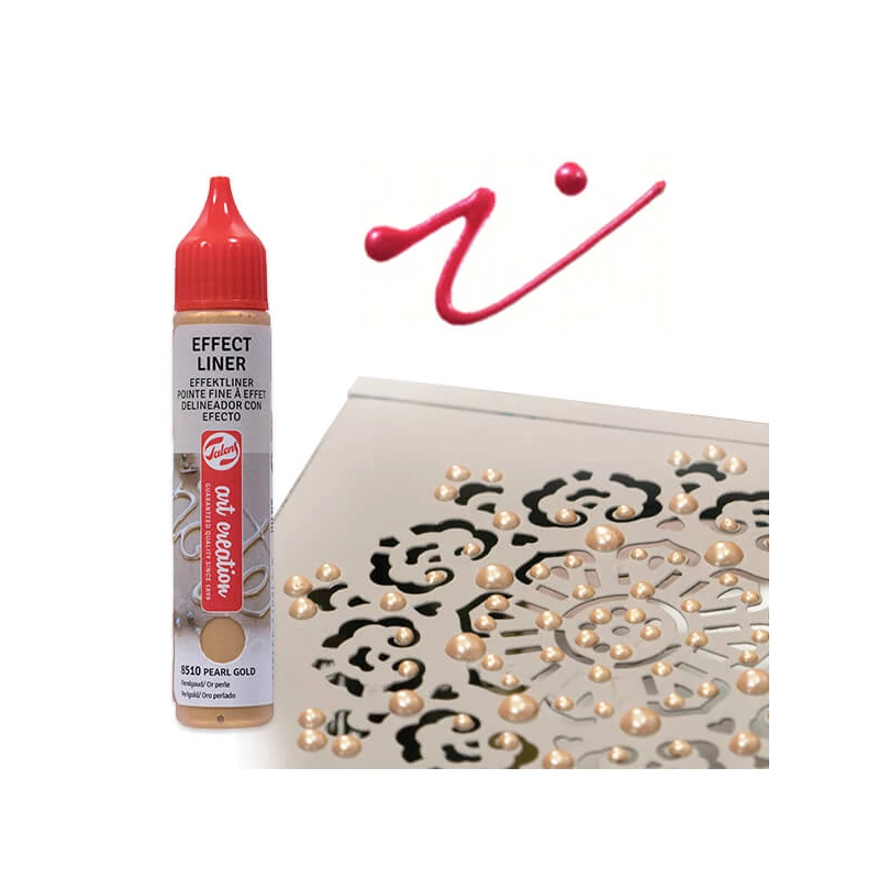Art Creation Effect Liner, univerzális 3D festéktoll, 28 ml - 8516 Pearl fuchsia