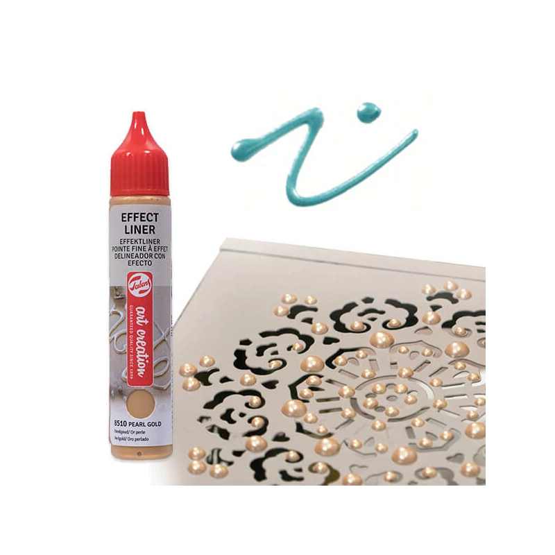 Art Creation Effect Liner, univerzális 3D festéktoll, 28 ml - 8531 Pearl ice blue