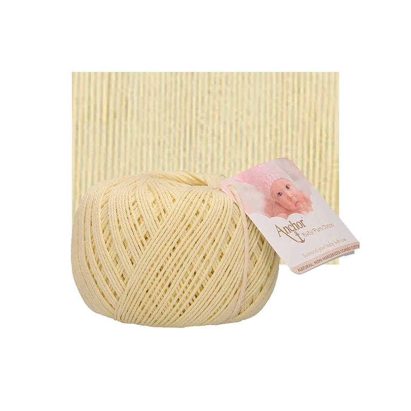 Horgolófonal, Baby Pure Cotton, 50 g, 00106 vanília