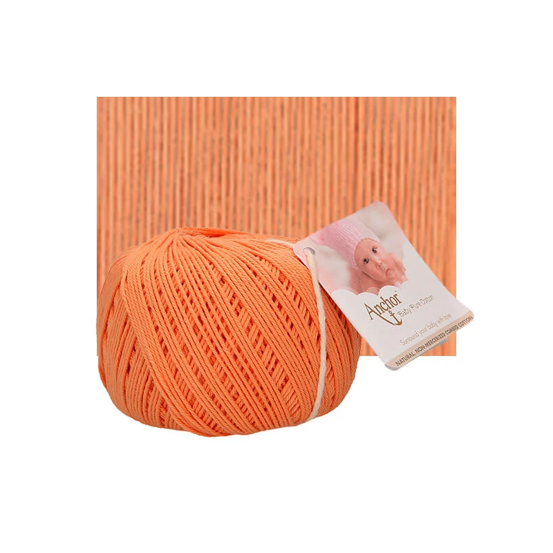 Horgolófonal, Baby Pure Cotton, 50 g, 00181 barack