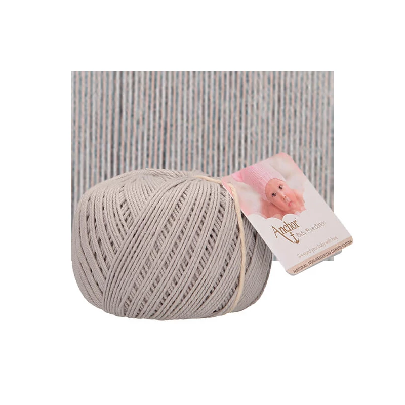 Horgolófonal, Baby Pure Cotton, 50 g, 00398 halványszürke