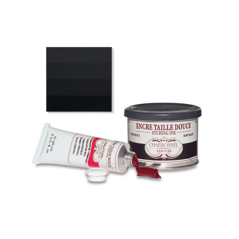 Charbonnel rézkarcfesték, 200 ml - black RSR