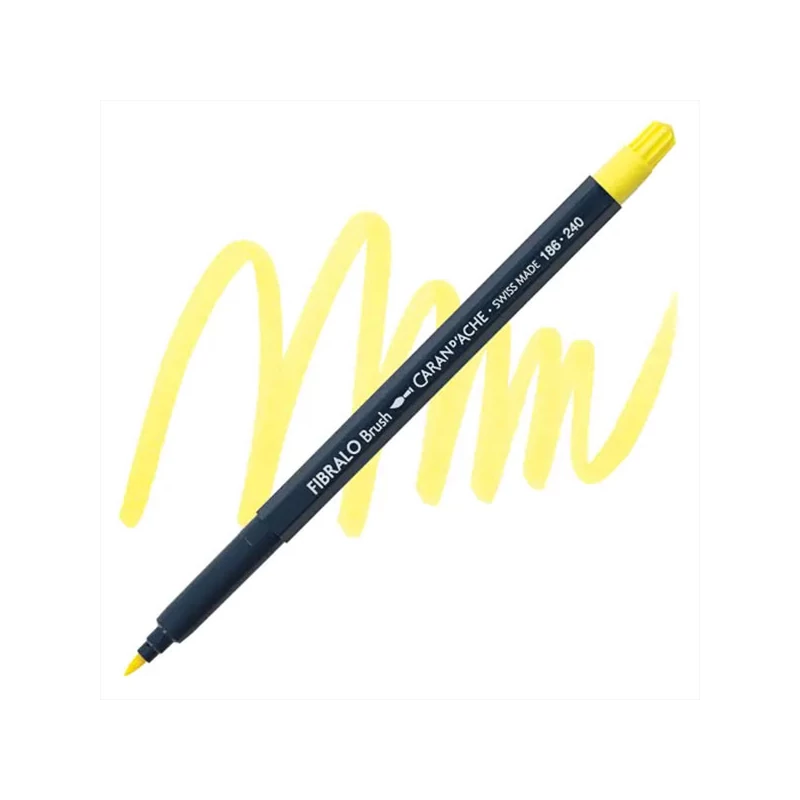 Caran d'Ache Fibralo Brush Pen ecsetfilc - 240, lemon yellow