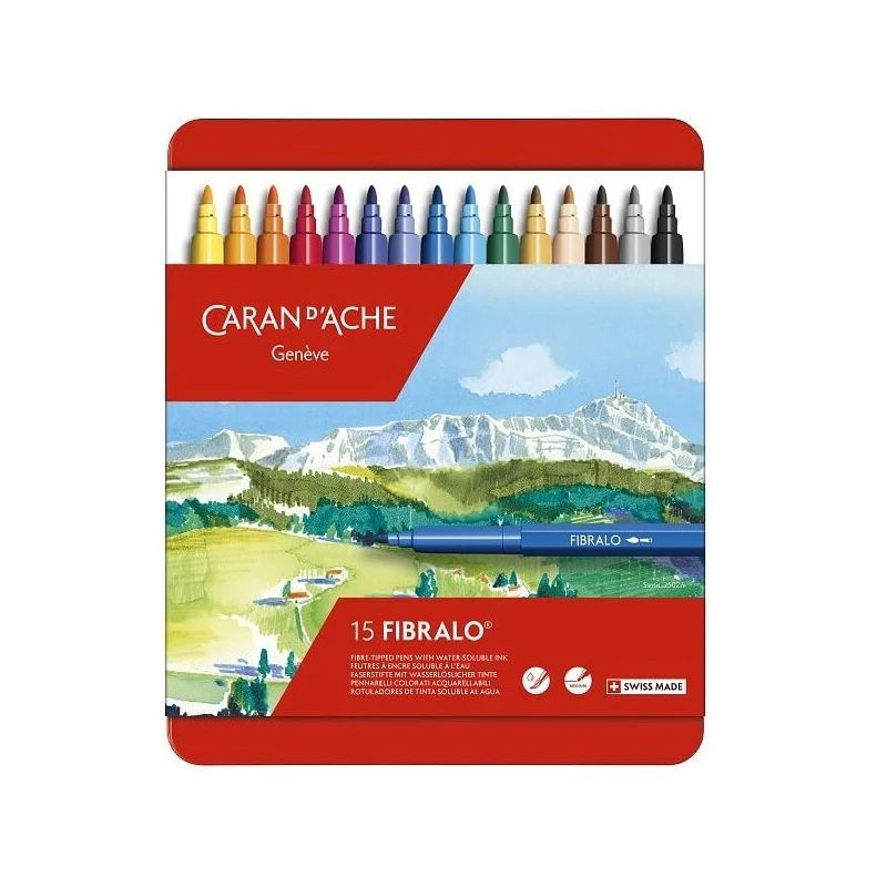 Caran d'Ache Fibralo filctoll készlet - 15 db