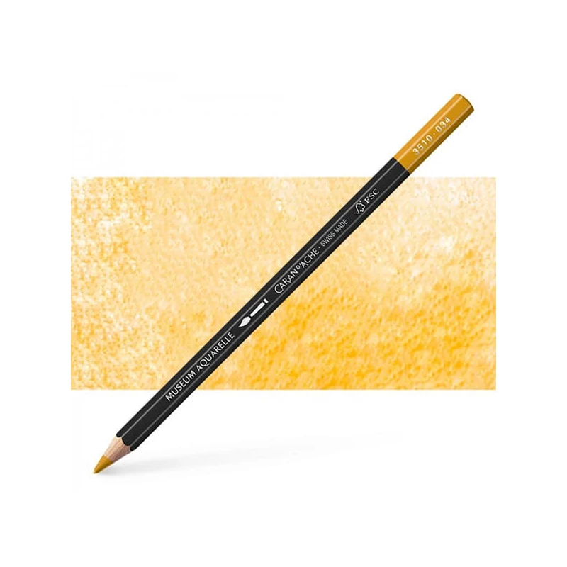 Caran d'Ache Museum akvarellceruza - 034, yellow ochre