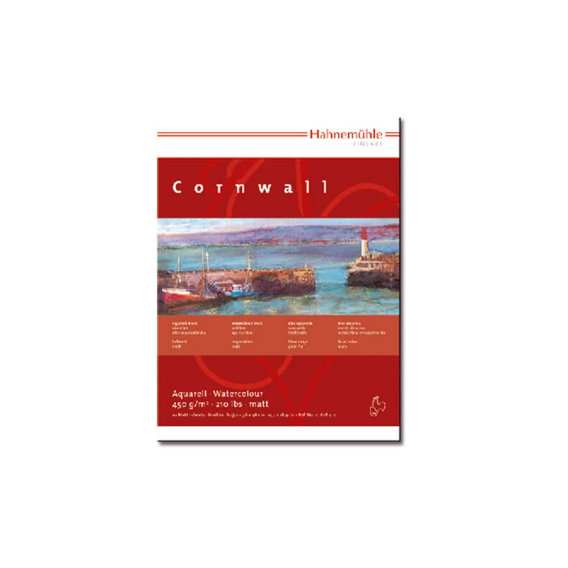 Hahnemühle Cornwall akvarelltömb, 450 g - 24x32 cm
