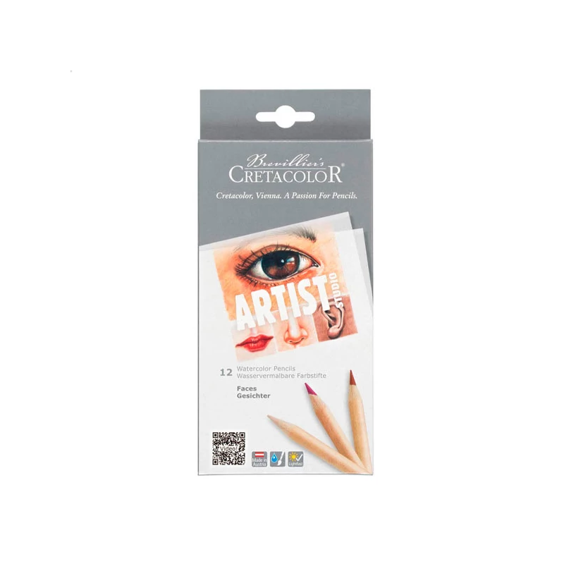 Cretacolor Artist Studio akvarellceruza készlet - 12 db, portré