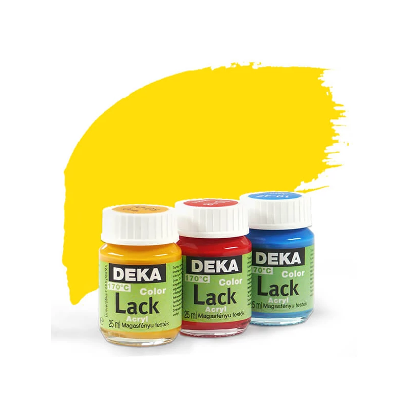 Deka Color Lack fényes akrilfesték 25 ml - 06 napsárga