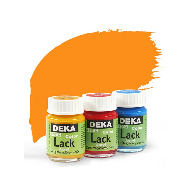 Deka Color Lack fényes akrilfesték 25 ml - 10 narancs