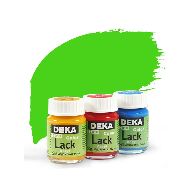 Deka Color Lack fényes akrilfesték 25 ml - 62 világoszöld