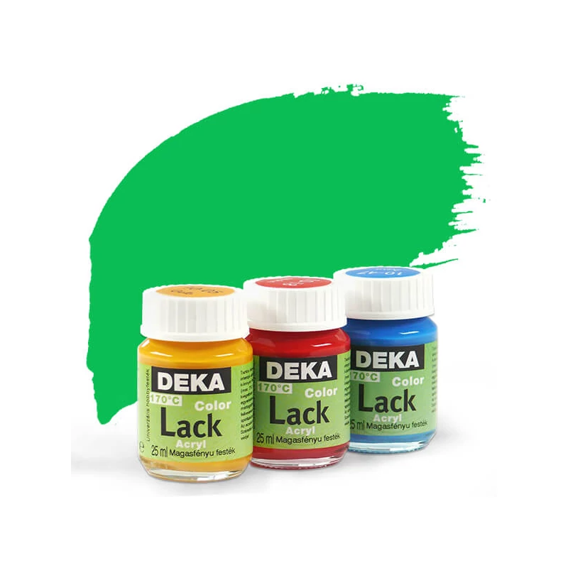 Deka Color Lack fényes akrilfesték 25 ml - 64 zöld