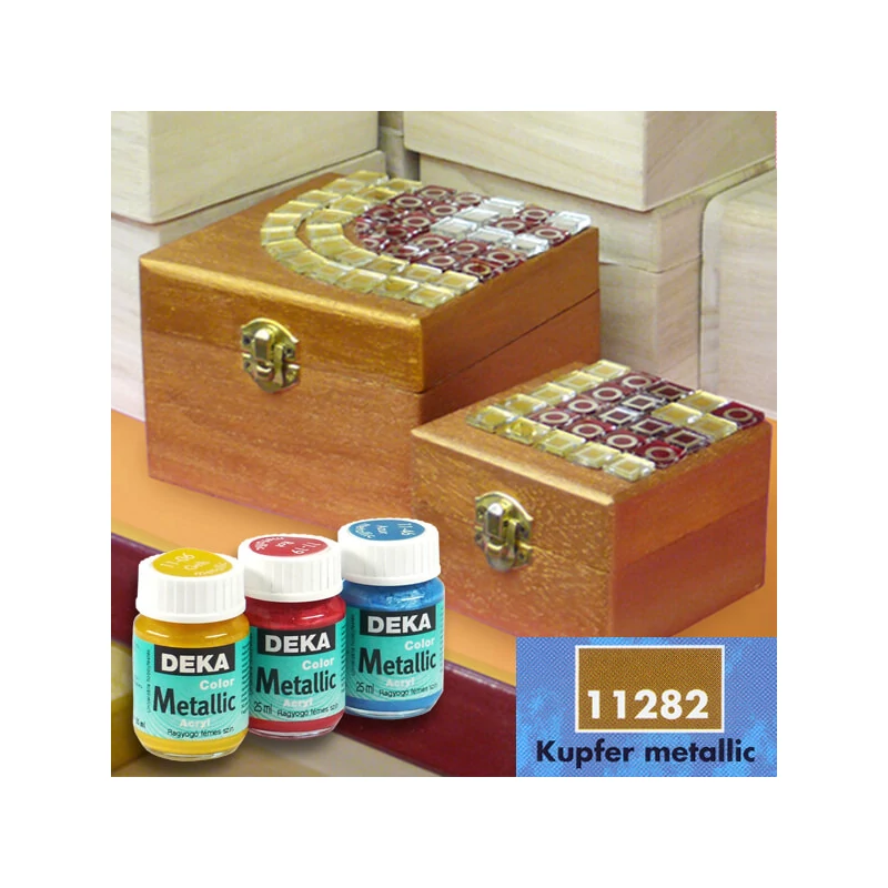 Deka Color Metallic metál akrilfesték 25 ml - 82 réz