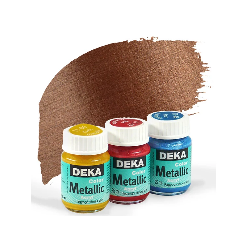 Deka Color Metallic metál akrilfesték 25 ml - 82 réz