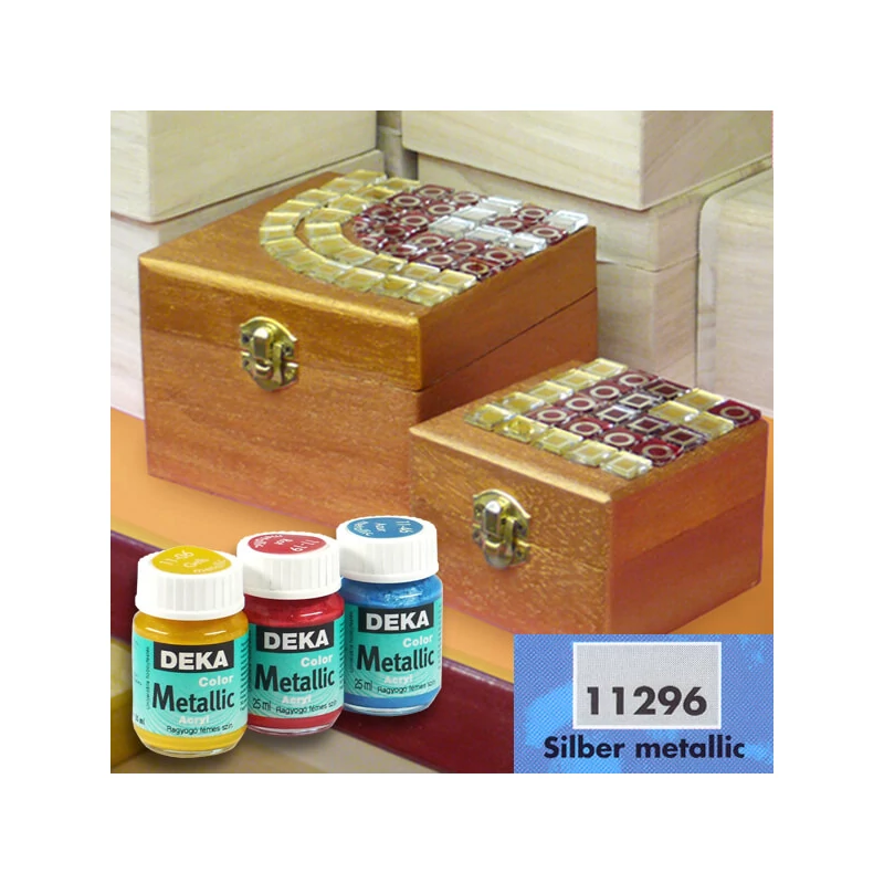 Deka Color Metallic metál akrilfesték 25 ml - 96 ezüst