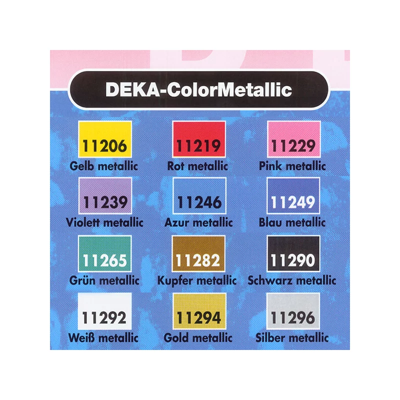Deka Color Metallic metál akrilfesték 25 ml - 19 piros