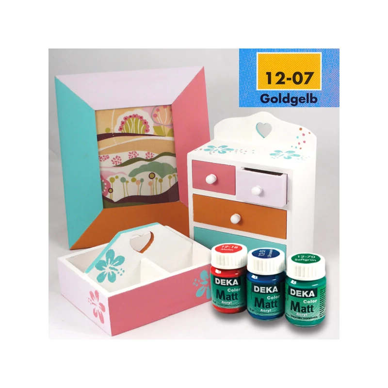 Deka Color Matt akrilfesték 25 ml - 07 aranysárga