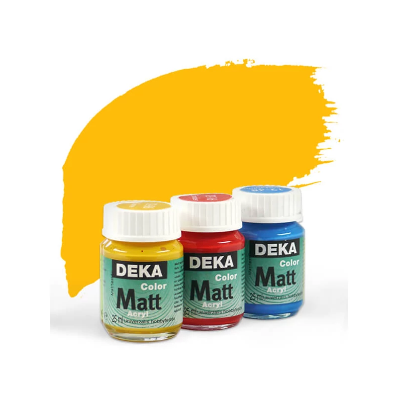 Deka Color Matt akrilfesték 25 ml - 07 aranysárga