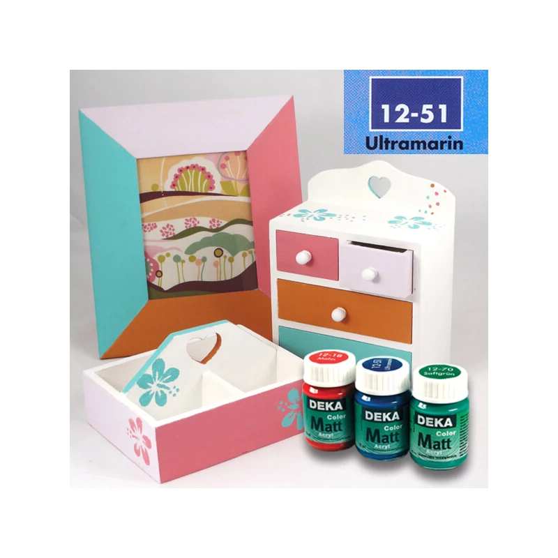 Deka Color Matt akrilfesték 25 ml - 51 ultramarinkék