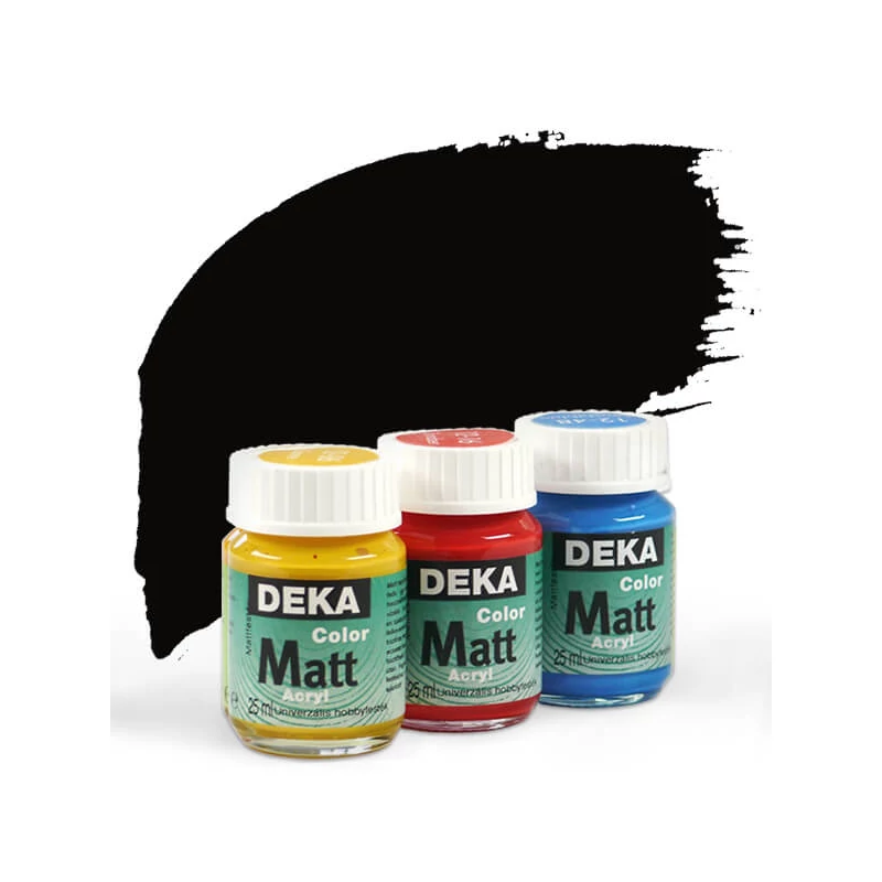 Deka Color Matt akrilfesték 25 ml - 90 fekete