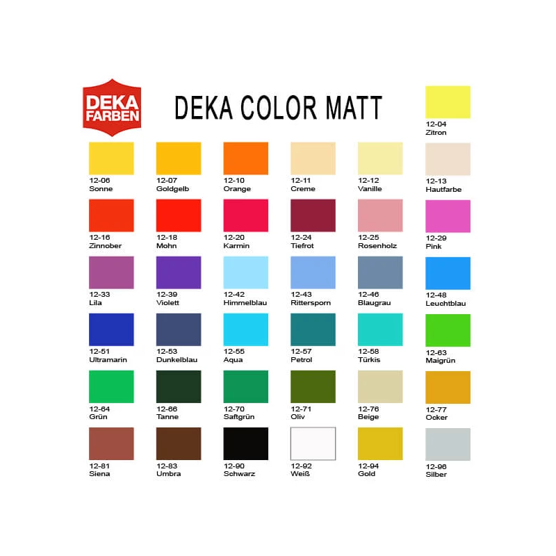 Deka Color Matt akrilfesték 25 ml - 07 aranysárga