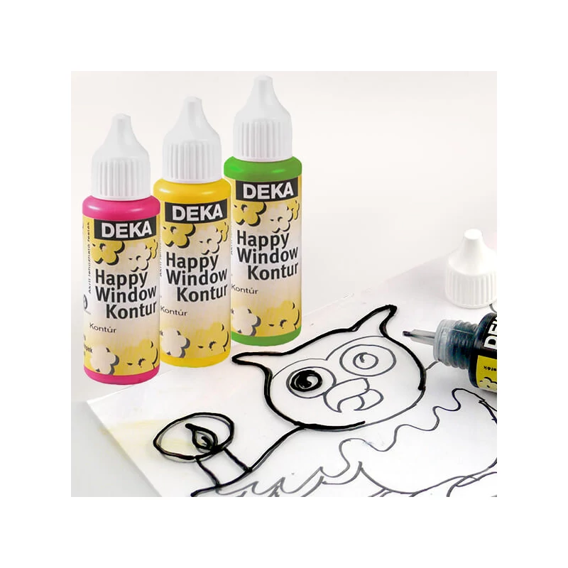 Deka Happy Window matricafesték kontúr 30 ml - különféle színekben