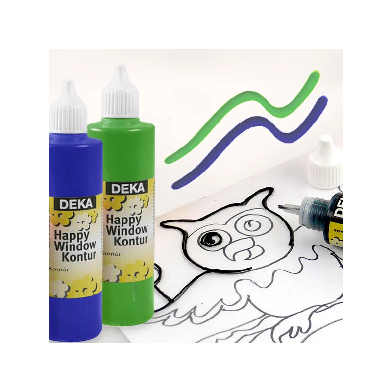 Deka Happy Window matricafesték kontúr 120 ml - különféle színekben