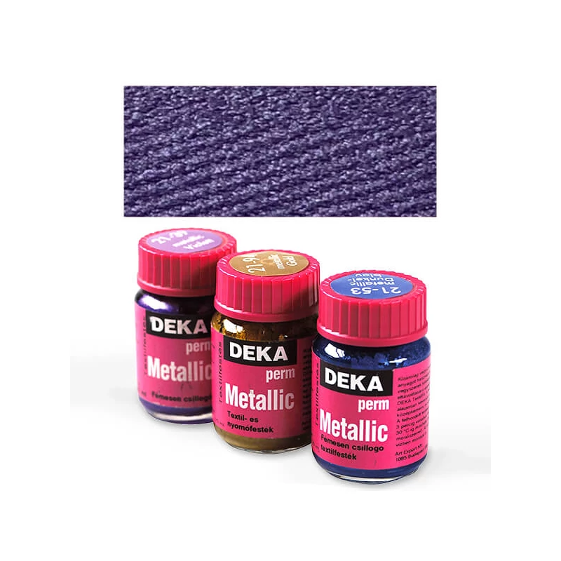 Deka Perm Metallic metál textilfesték 25 ml - 39 viola