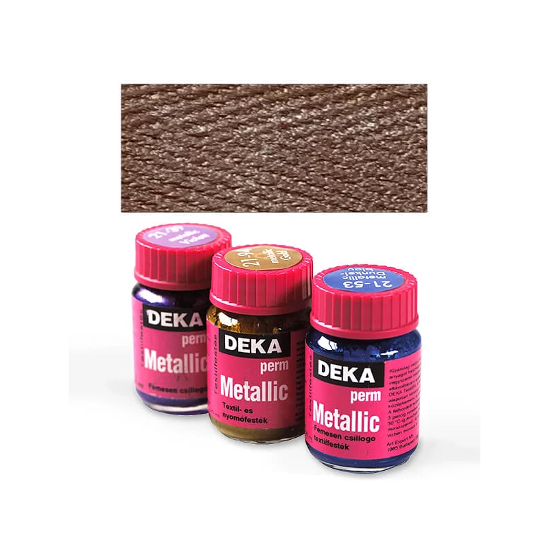 Deka Perm Metallic metál textilfesték 25 ml - 84 barna