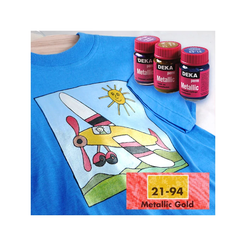 Deka Perm Metallic metál textilfesték 25 ml - 94 arany