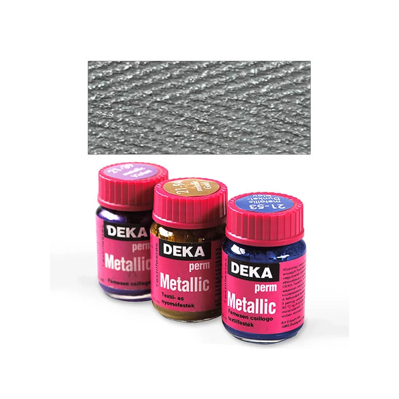 Deka Perm Metallic metál textilfesték 25 ml - 96 ezüst