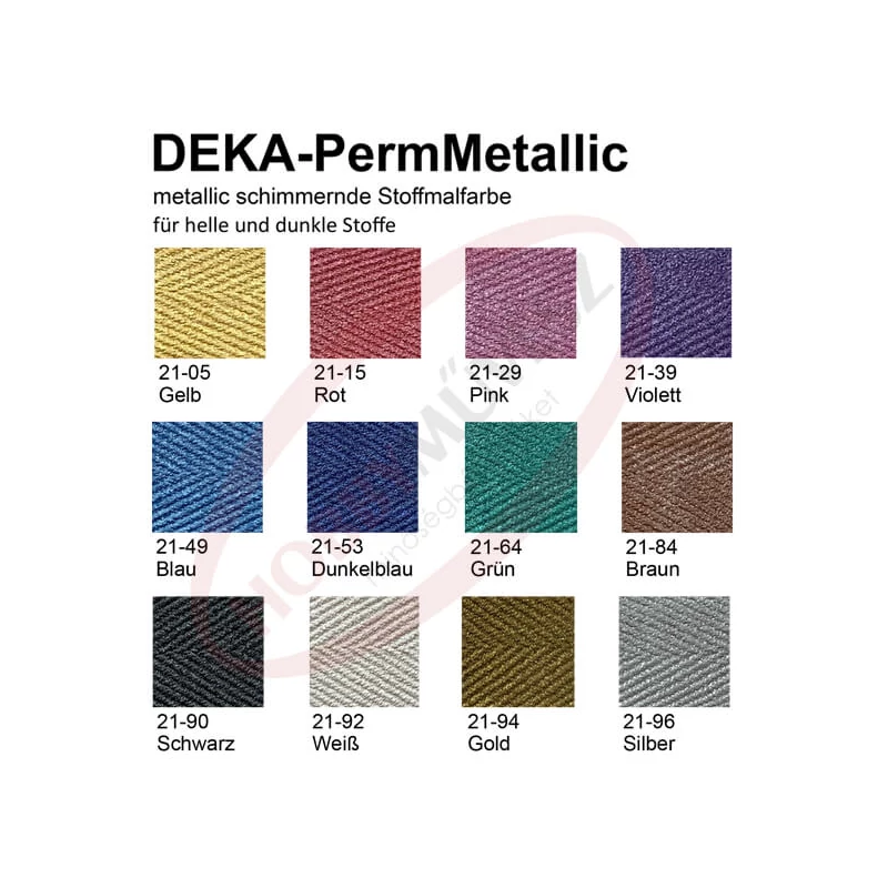 Deka Perm Metallic metál textilfesték 25 ml - 96 ezüst