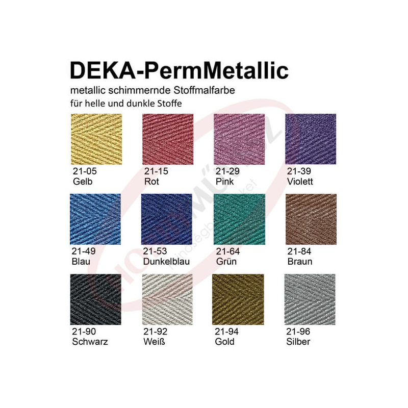 Deka Perm Metallic metál textilfesték 25 ml - 92 fehér