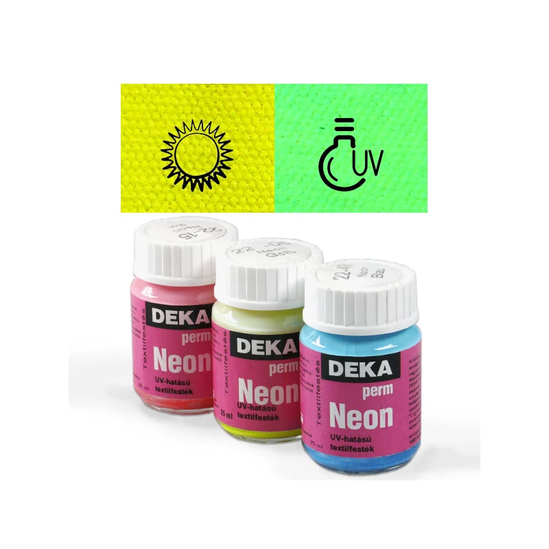 Deka Perm Neon textilfesték 25 ml - 05 sárga